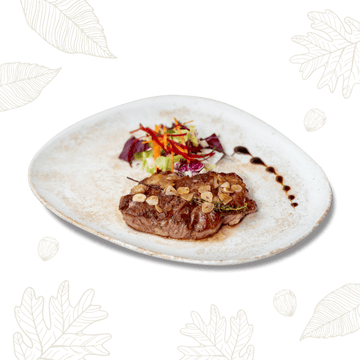 Ceafă iberică infuzată în arome de usturoi și cimbrișor (180g)