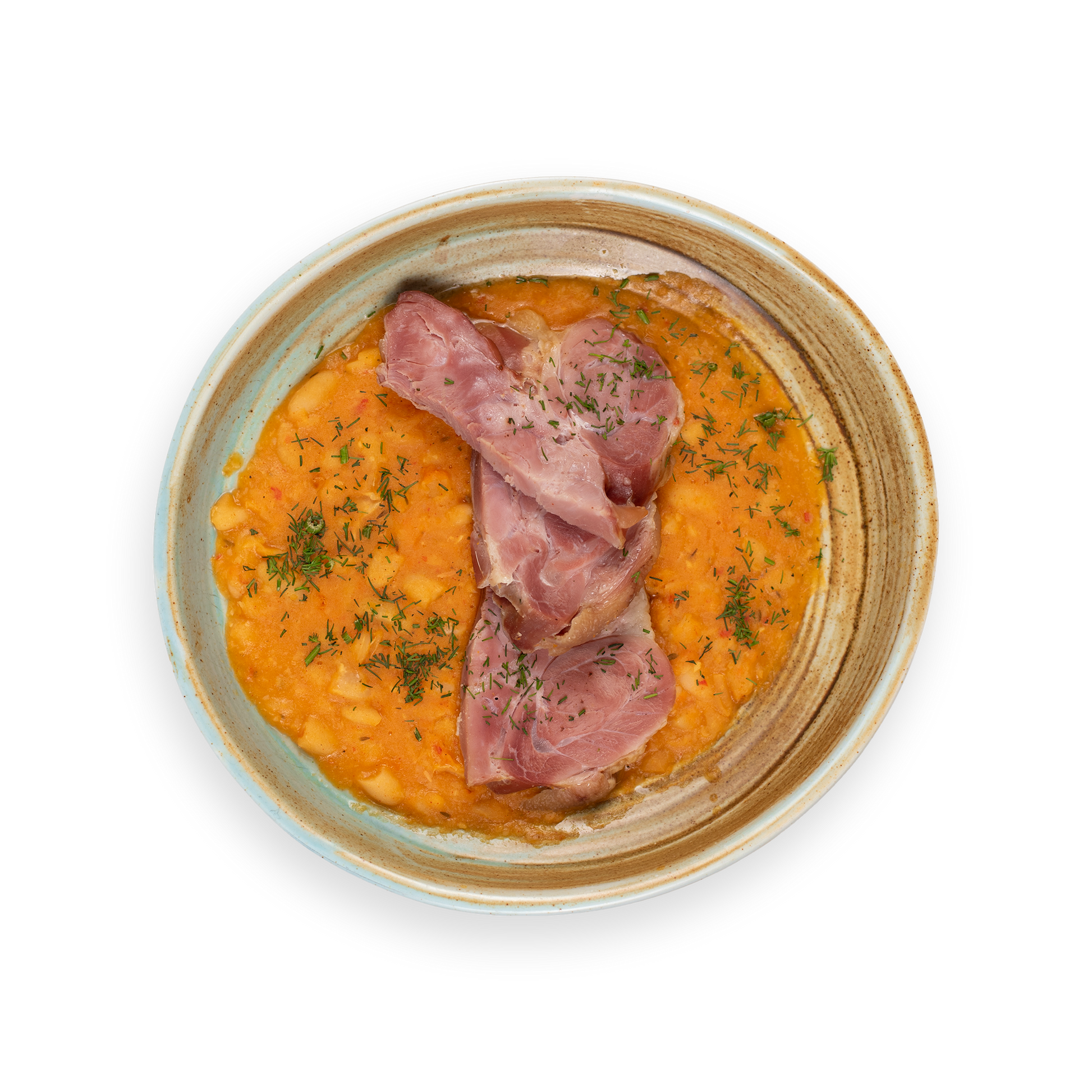 Ciolan de porc afumat cu fasole