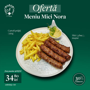 Ofertă Meniu 4 mici cu cartofi prajiti