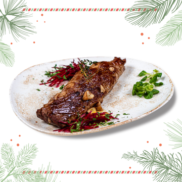 Muschiulet porc impanat cu slanina si usturoi 250g