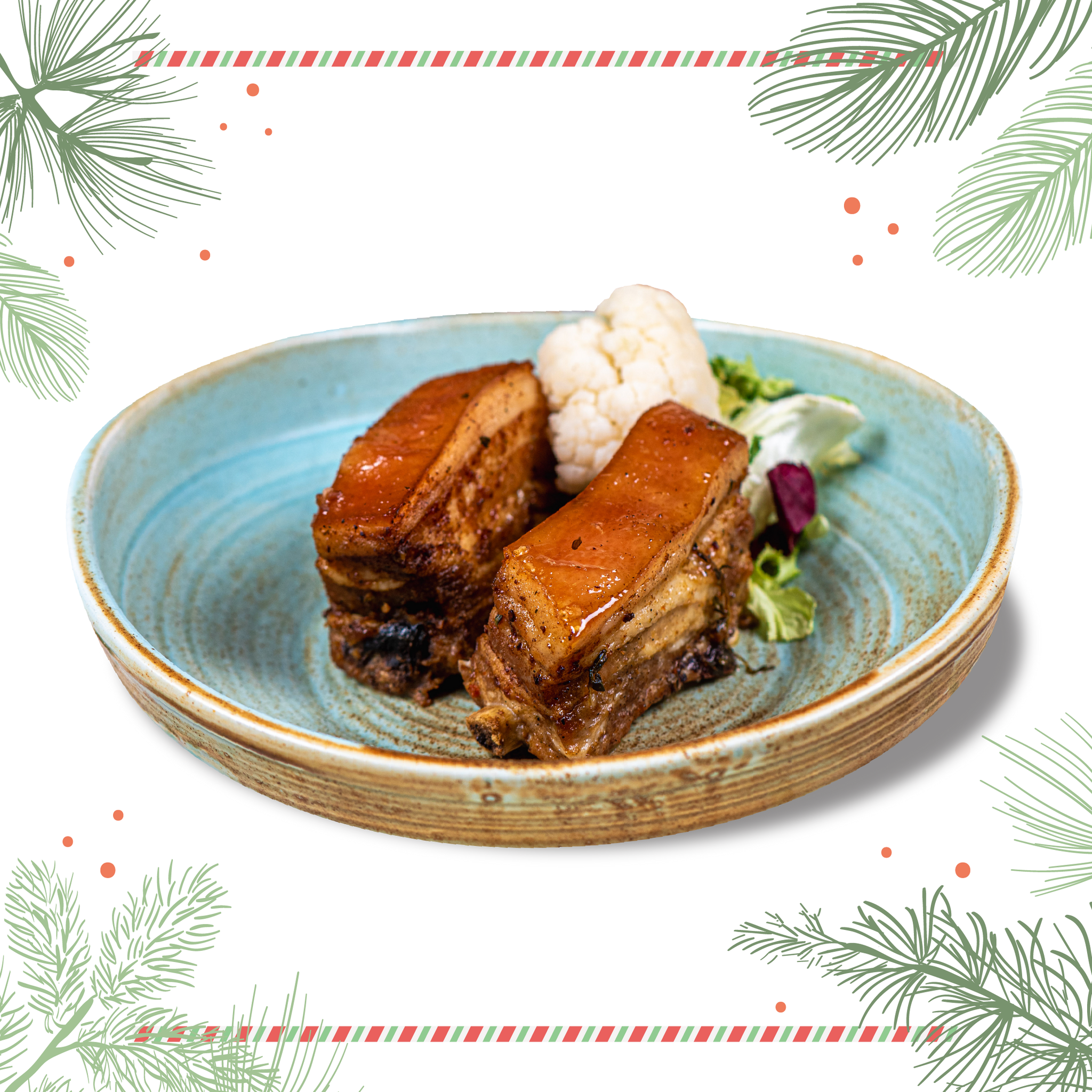 Friptura din purcel la cuptor cu usturoi  si cimbru 300g - Doar cu precomanda de 24h