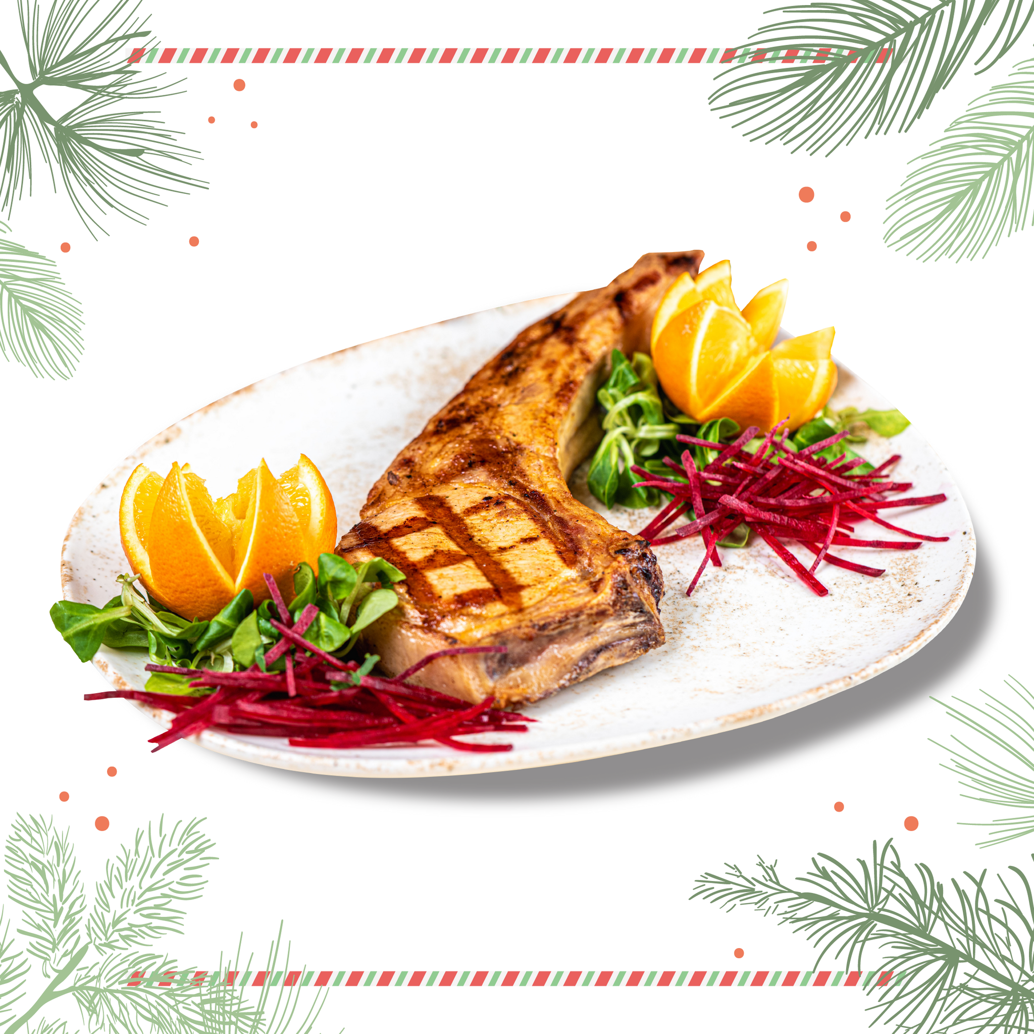 Cotlet cu os gurmand 350g