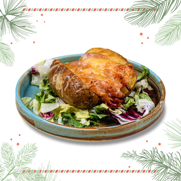 Cartofi copti cu bacon si mozzarella 200g