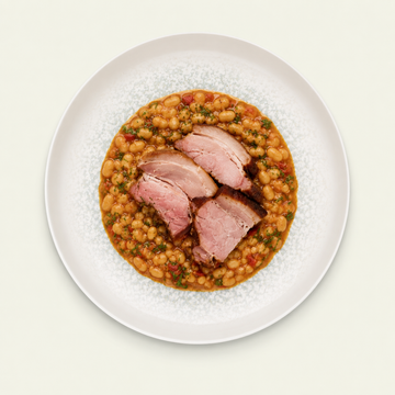 Ciolan de porc afumat cu fasole 200/250g